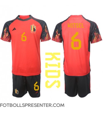 Belgien Axel Witsel #6 Hemmatröja Barn VM 2022 Kortärmad (+ korta byxor)
